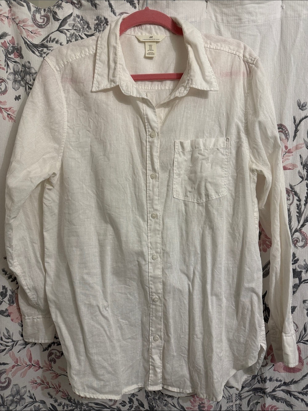 H&M Linen blend Button-Down Shirt